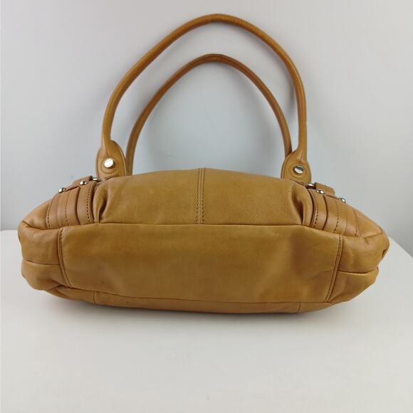 Tignanello 20th Anniversary Y2K Buttery Soft Shoulder Bag Caramel/Camel - Picture 7 of 9